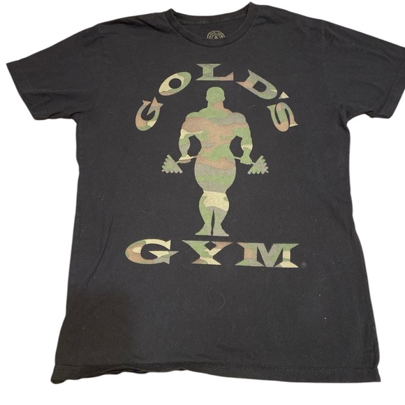 GOLDS GYM Other - Golds Gym Black Short Sleeve Tee with Green Graphic